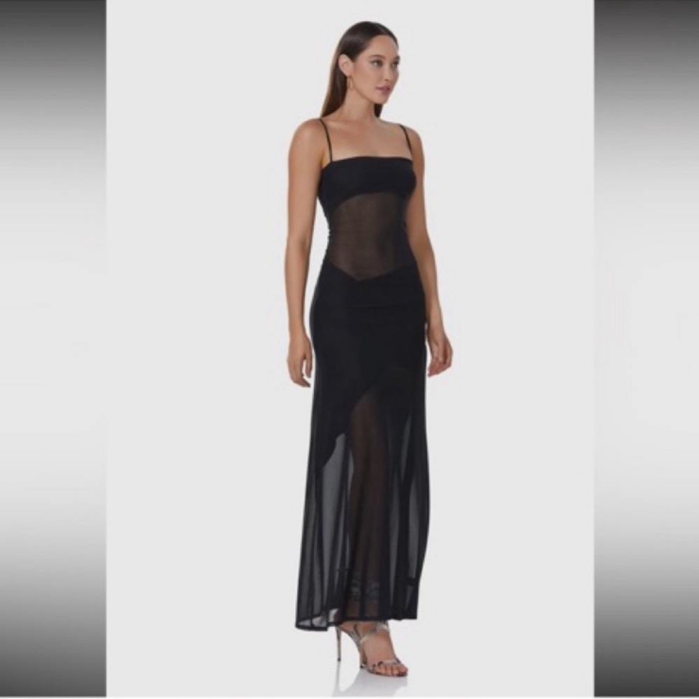 AFRM Black Maxi Dress with Spaghetti Straps